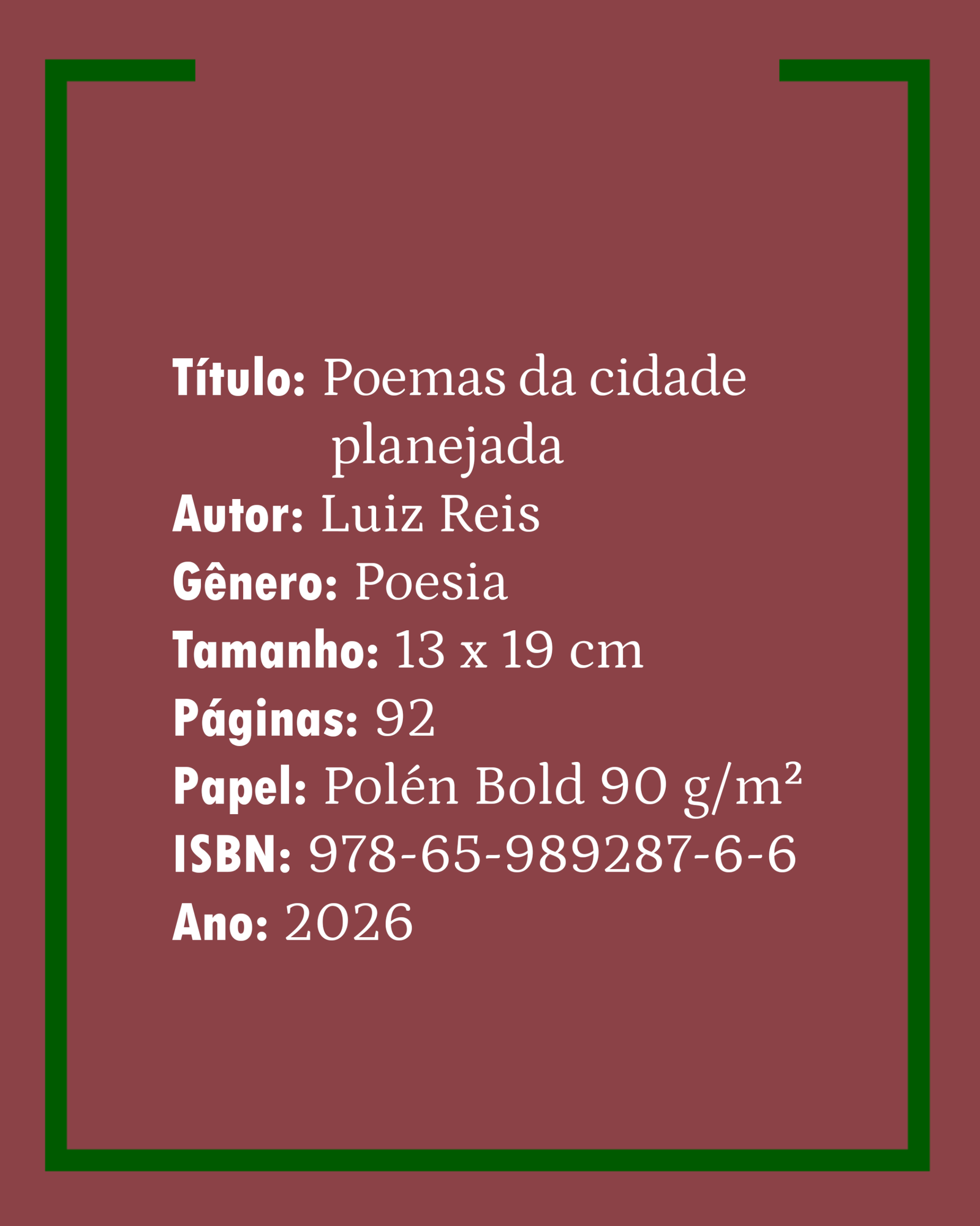 Poemas da cidade planejada, por Luiz Reis - Imagem 2